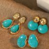 SHEIN 3 Pairs Vintage Elegant Gentle Faux Earrings Set