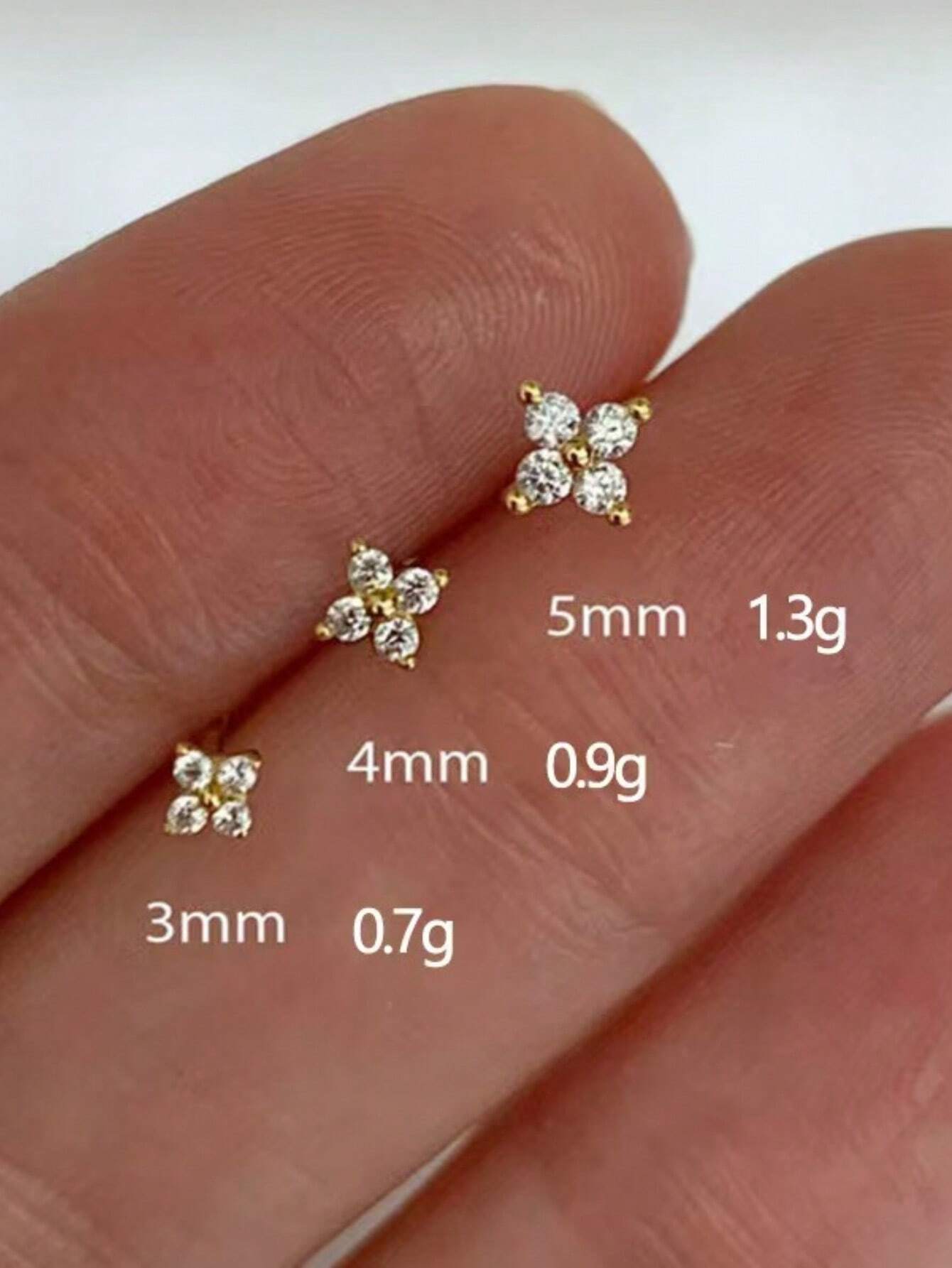 SHEIN Fashionable Ear Stud Earrings