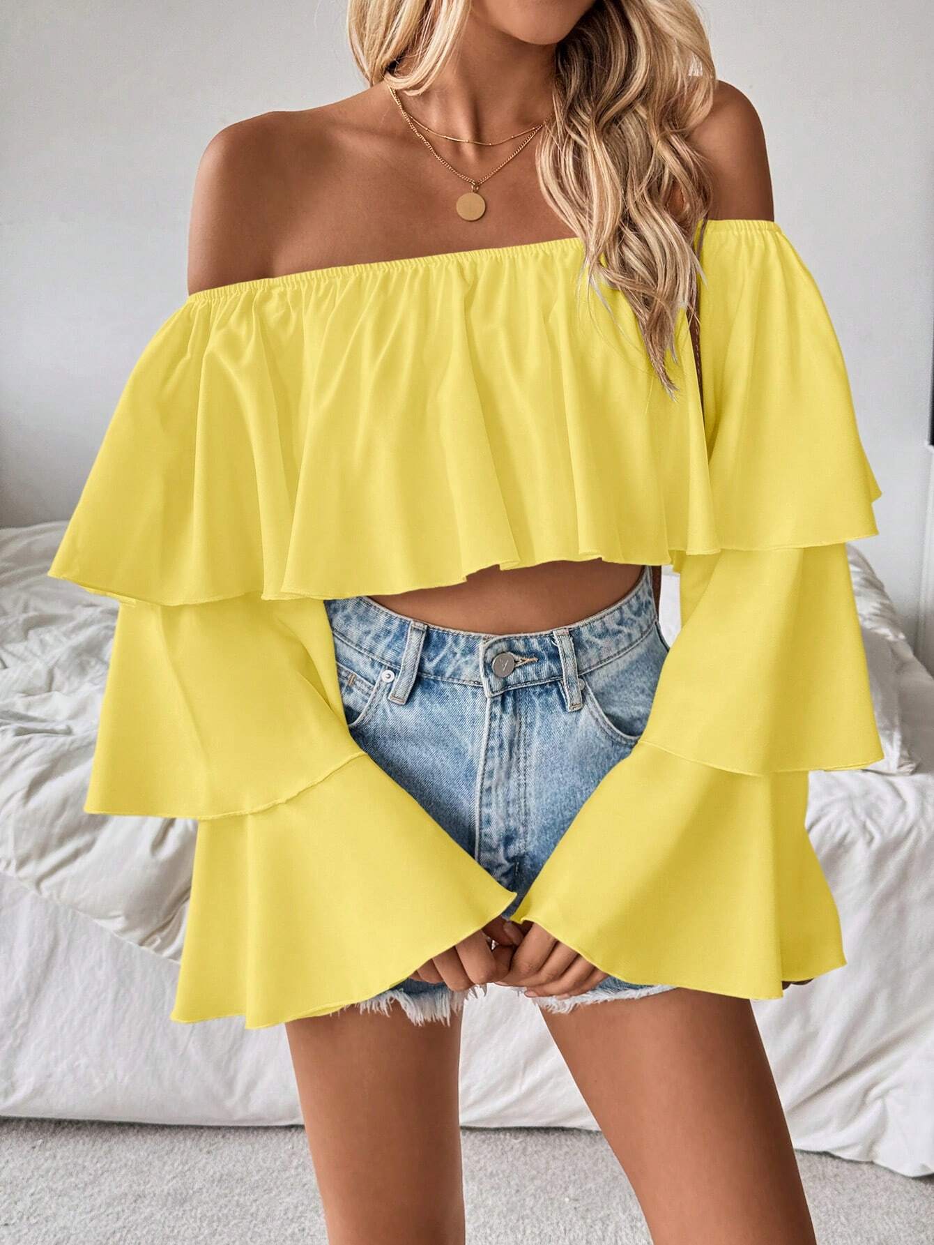 SHEIN Rafferiza 1pc Women's Open Shoulder