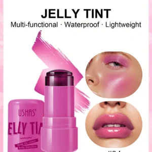 SHEIN USHAS Jelly Blush Moisturizing 3-In-1 Blush Stick For Lips, Eyes, Cheeks